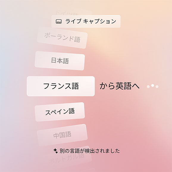 翻訳付きライブキャプション